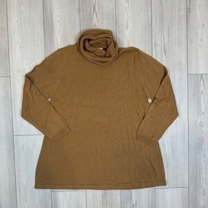 Sahalie Petite XL PXL‎ Turtleneck With Cableknit Design Tunic Sweater